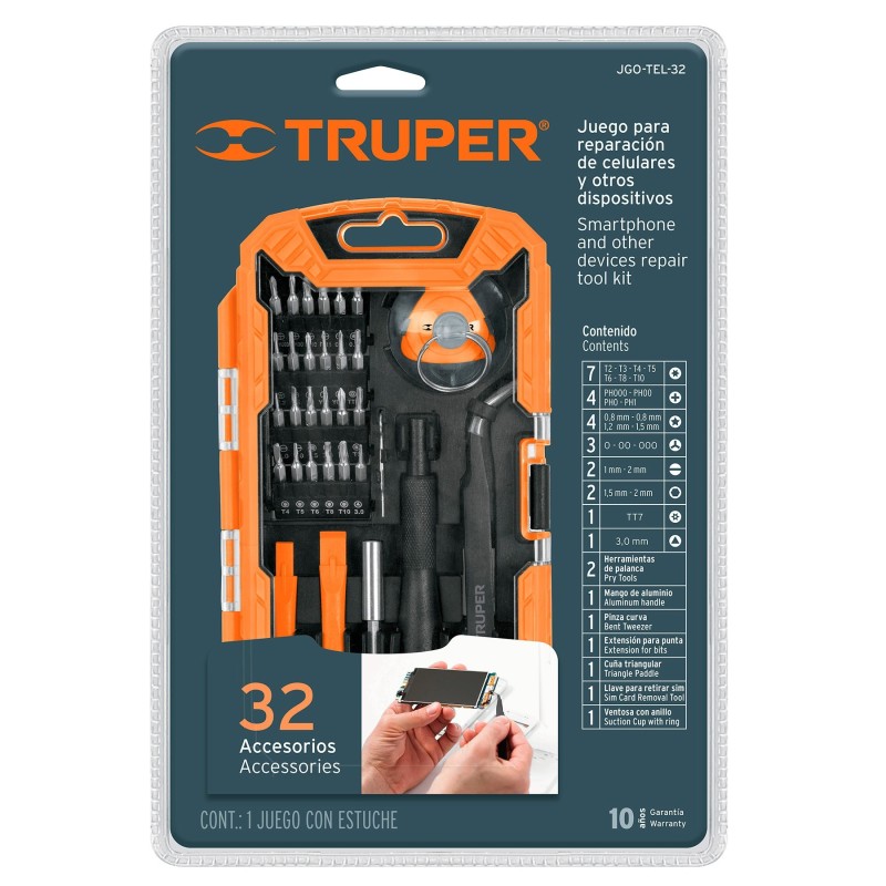 Juego para Reparacion de Celulares 32 Piezas Juego para Reparacion de Celulares 32 Piezas