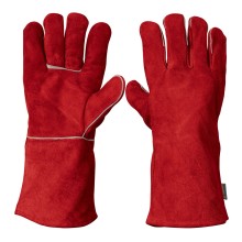 Guante Carnaza p/Soldador Rojo