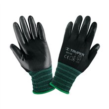 Guantes alta sensibilidad y ajuste, negro c/verde