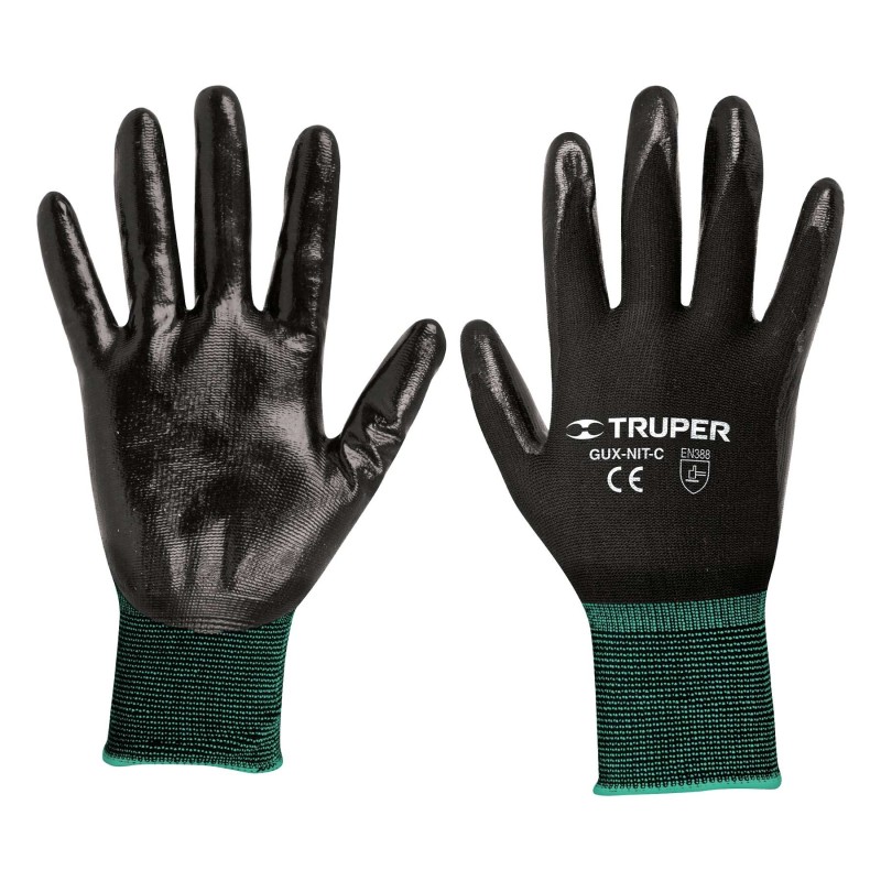 Guantes Limpieza Nitrilo Verde Grandes Truper