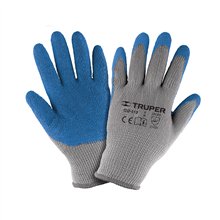 Guantes con recubrimiento de latex rugoso