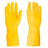 Guantes de látex para limpieza color amarillo