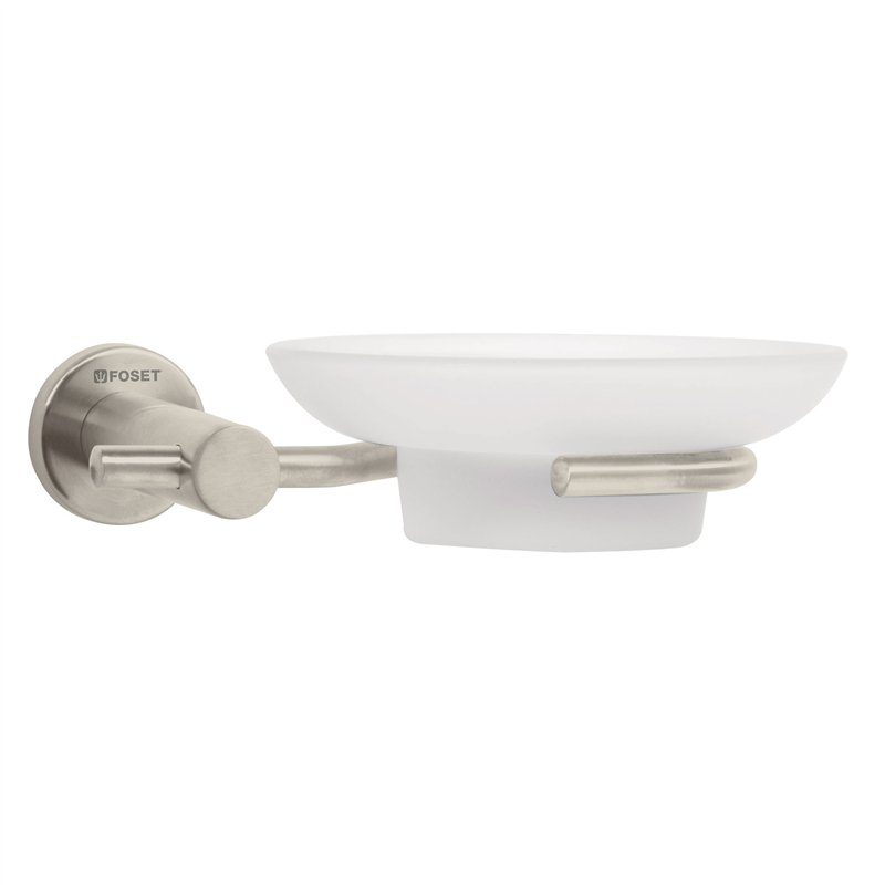 Jabonera c/Plato de Vidrio Satinado