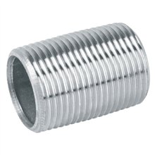 Conexiones de acero galvanizado, Niples cuerda corrida
