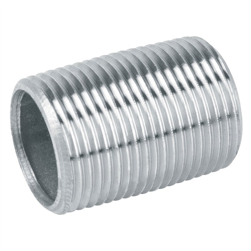 Conexiones de acero galvanizado, Niples cuerda corrida Conexiones de acero galvanizado, Niples cuerda corrida