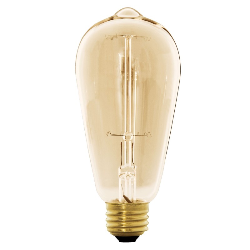 NIYPS 3 Lampadine LED Edison In Stile Vintage, 40W, Attacco E26, 2700K Caldo, 450 Lumen - Non Dimmerabili
