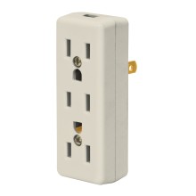 Multicontacto Triple 2 Polos + Tierra Volteck