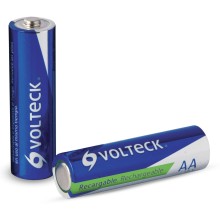 2 Pilas Recargables AA 2500 mAh Volteck