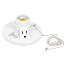 Portalámpara Ceramica Ladrón/Cadena Voltech
