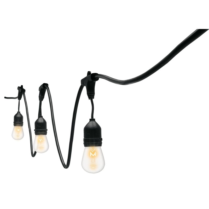 Serie de 12 Luces Incandescentes p/Exterior