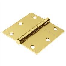 Bisagras cuadradas acero latonado cabeza plana blister