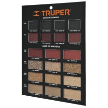 Exhibidor Truper de Lijas de Madera