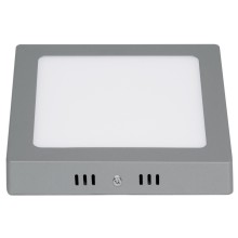 Plafones Cuadrados LED de Sobreponer, color Gris