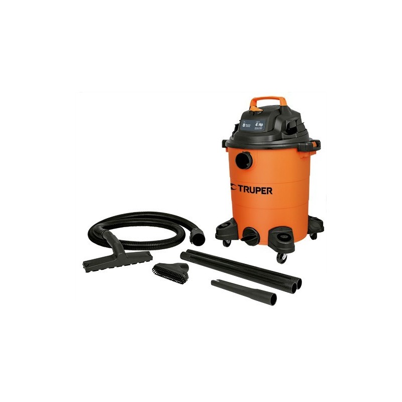 Aspiradora plástica 8 gal líquidos y sólidos Aspiradora plástica 8 gal líquidos y sólidos