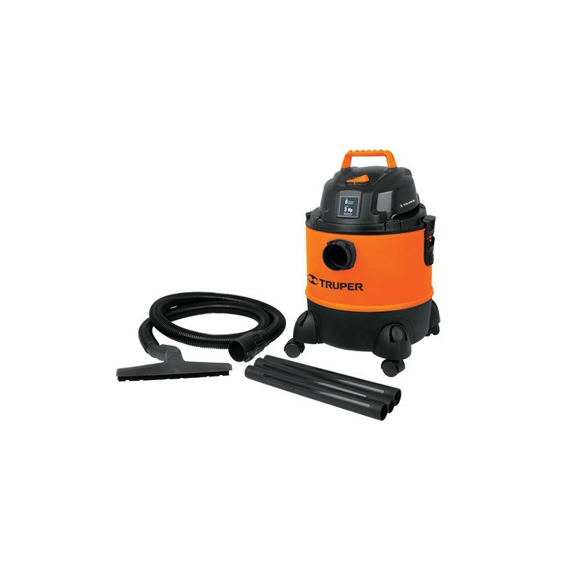 Aspiradora plástica 6 gal líquidos y sólidos Aspiradora plástica 6 gal líquidos y sólidos
