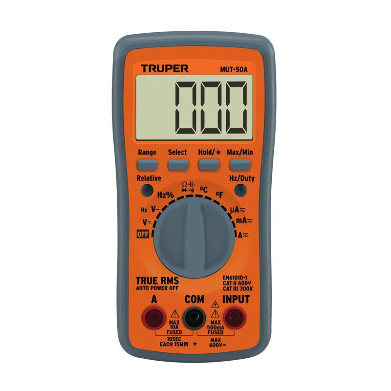 Multimetro Profesional con RMS Verdadero y Auto Rango