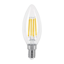 Lámpara Led Tipo Vela 4 W con Filamento Base E14 Luz Cálida