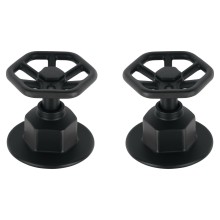 Juego de 2 Manerales para Regadera Volante Negro Tubig