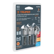 Juego de 3 Avellanadores Hss Truper
