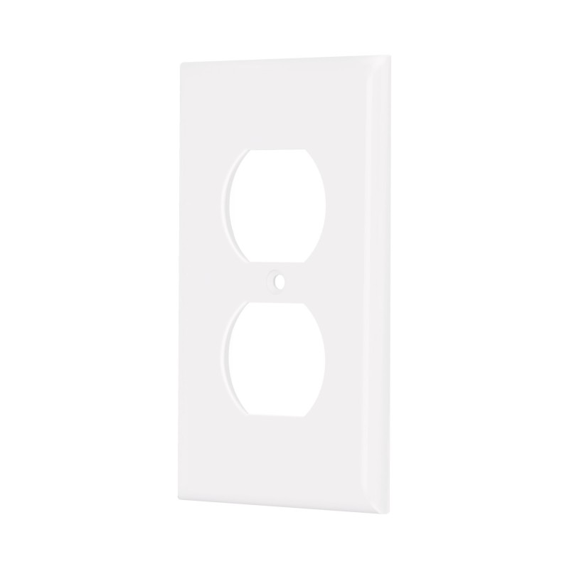 Placa de Abs Dúplex Standard Blanco Volteck