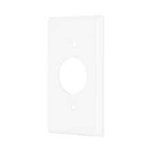 Placa de Abs para Contacto Redondo Standard Blanco
