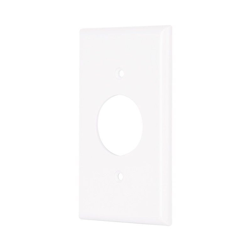Placa de Abs para Contacto Redondo Standard Blanco
