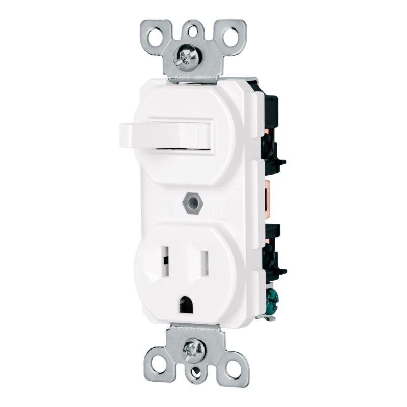 Interruptor de Palanca con Contacto Standard Blanco VOLTECK