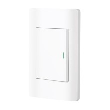Placas con interruptor sencillo, 3 módulos, Línea Lisboa