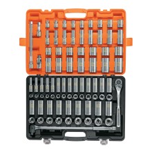 Juego de 83 Herramientas Cuadro 1/2 std y mm para Mecánico